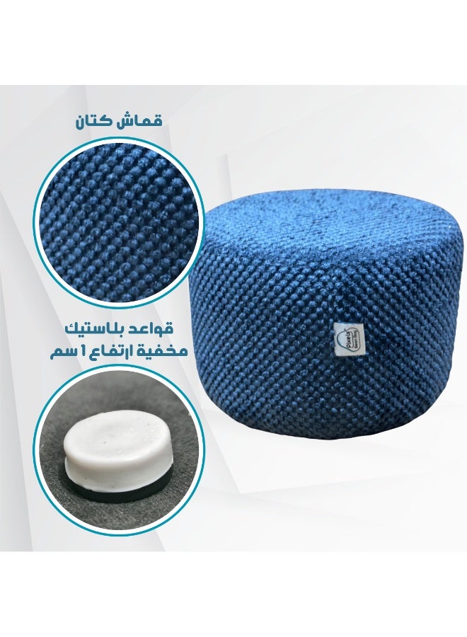 بكسل بين باج مقعد عثماني دائري من بكسل بين باج، لغرفة المعيشة وغرفة النوم - Image 3