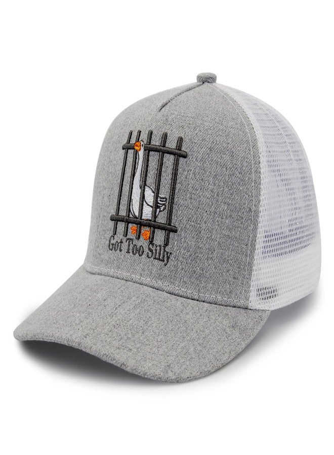 XMDZH Unisex Trucker Adjustable Mesh Baseball Cap Dad Hat for Men Women Breathable Mesh Side with Stainless Steel Cap Buckle, Got Too Silly 01, One Size-3X-Large - Image 2