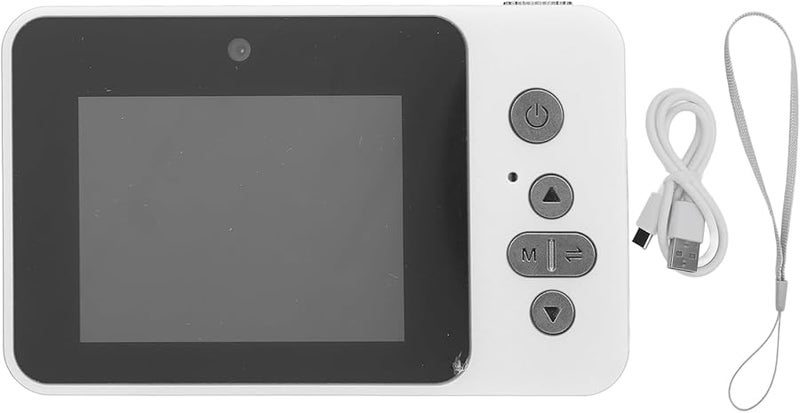 Digital Camera 48MP Dual Lens 2.4 Inch IPS Screen 1080P Video White Type 1 Electronic Image Stabilization Selfie Mirror Travel Daily Use - Image 1