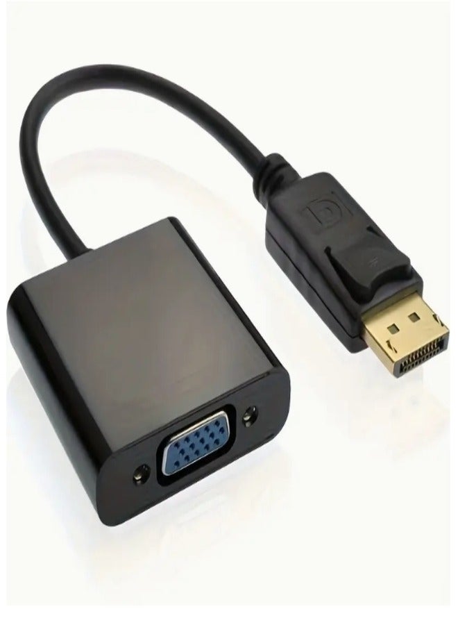 DP to VGA Video Adapter Cable - Gold Plated, Multi-Display Video Converter for PC, Laptop, Desktop, Monitor, Projector, HDTV - Image 1