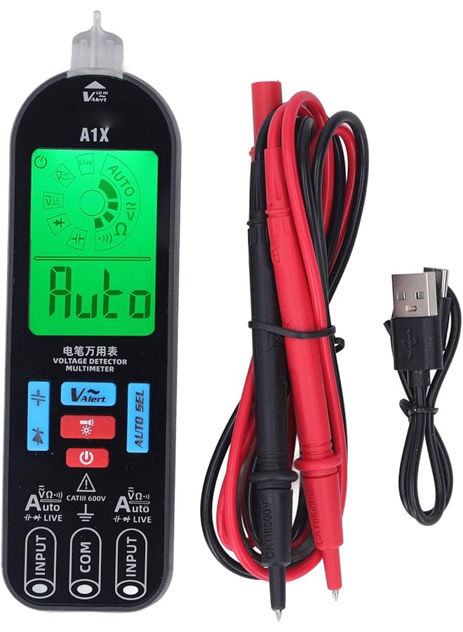 PROMASS Multimeter with Large Screen Automatic Range Selection, Digital Multimeter Digital Display with 1, Counts, Current Measurement with Backlight for Capacitance Diode  - Image 1