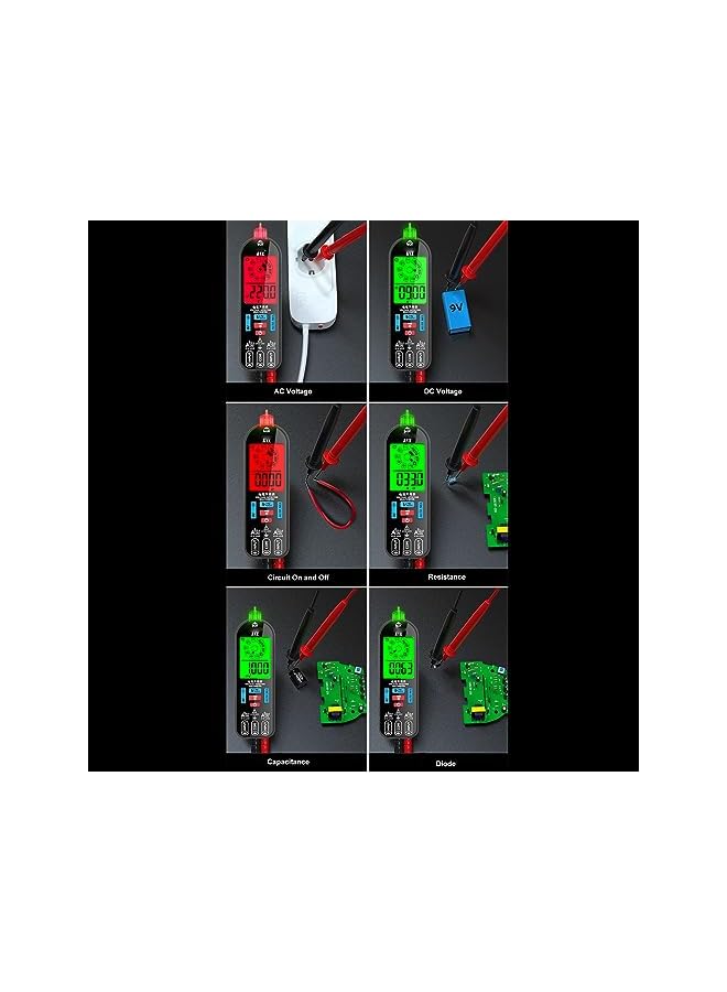 PROMASS Multimeter with Large Screen Automatic Range Selection, Digital Multimeter Digital Display with 1, Counts, Current Measurement with Backlight for Capacitance Diode  - Image 4