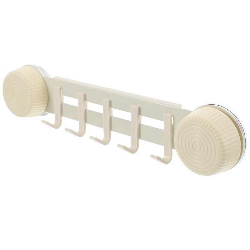 No Drill Suction Cup Hooks 30cm Wall Mounted Organizer 5 Hook Towel Coat Holder Kitchen Storage - Image 2