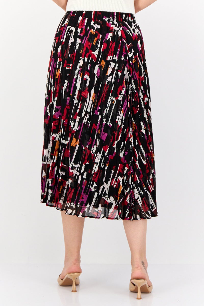 ESPRIT Women Abstract Print Midi Skirt, Multicolor - Image 2