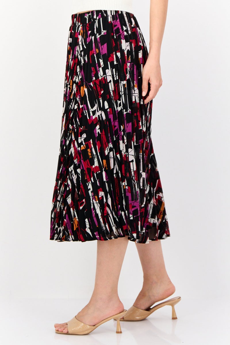 ESPRIT Women Abstract Print Midi Skirt, Multicolor - Image 4