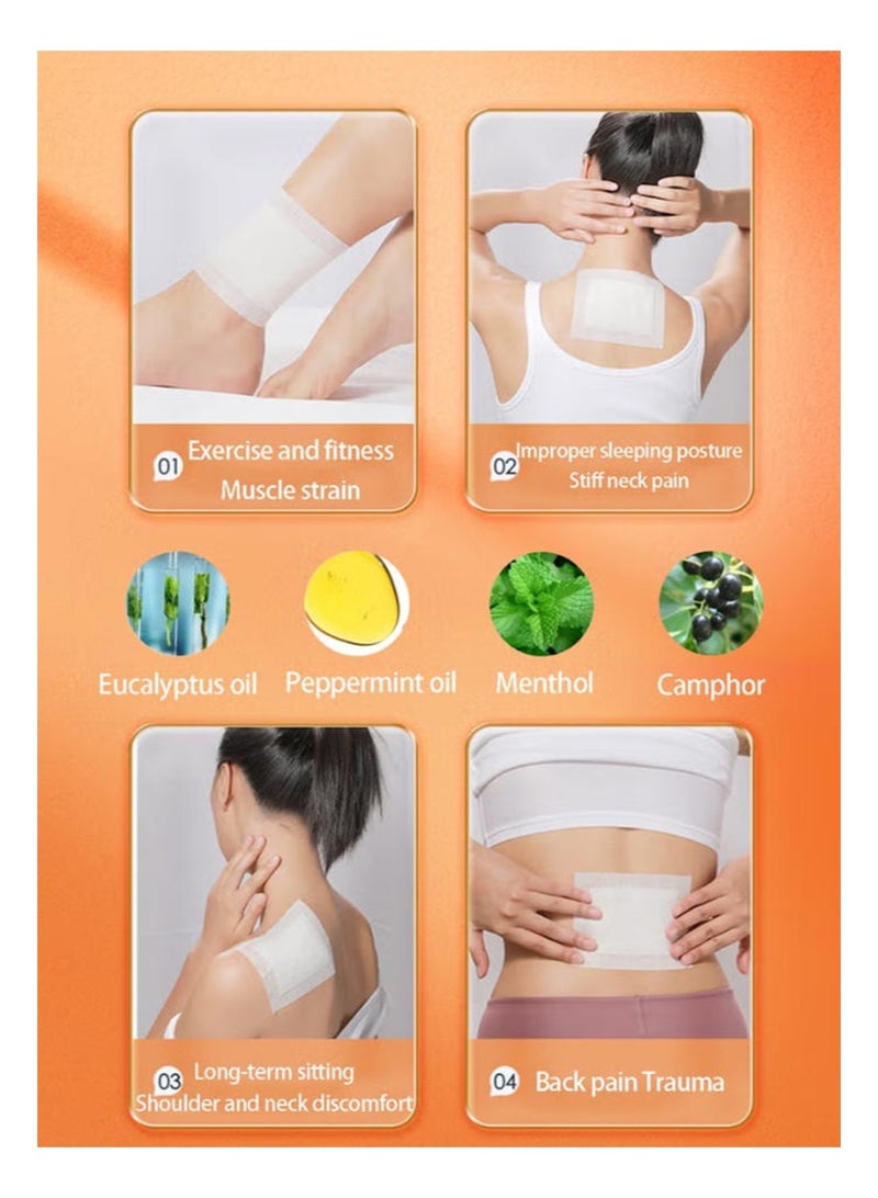 مجموعة تايجر بالم لتسكين الألم - عبوة من 4 ضمادات طبية (8 لصقات) ومرهم أبيض مسكن للألم - إحساس بارد لتسكين سريع للألم | مقاس كبير 10 سم × 14 سم | تسكين مُركز للعضلات والمفاصل والتصلب | راحة سهلة الاستخدام وطويلة الأمد - Image 5