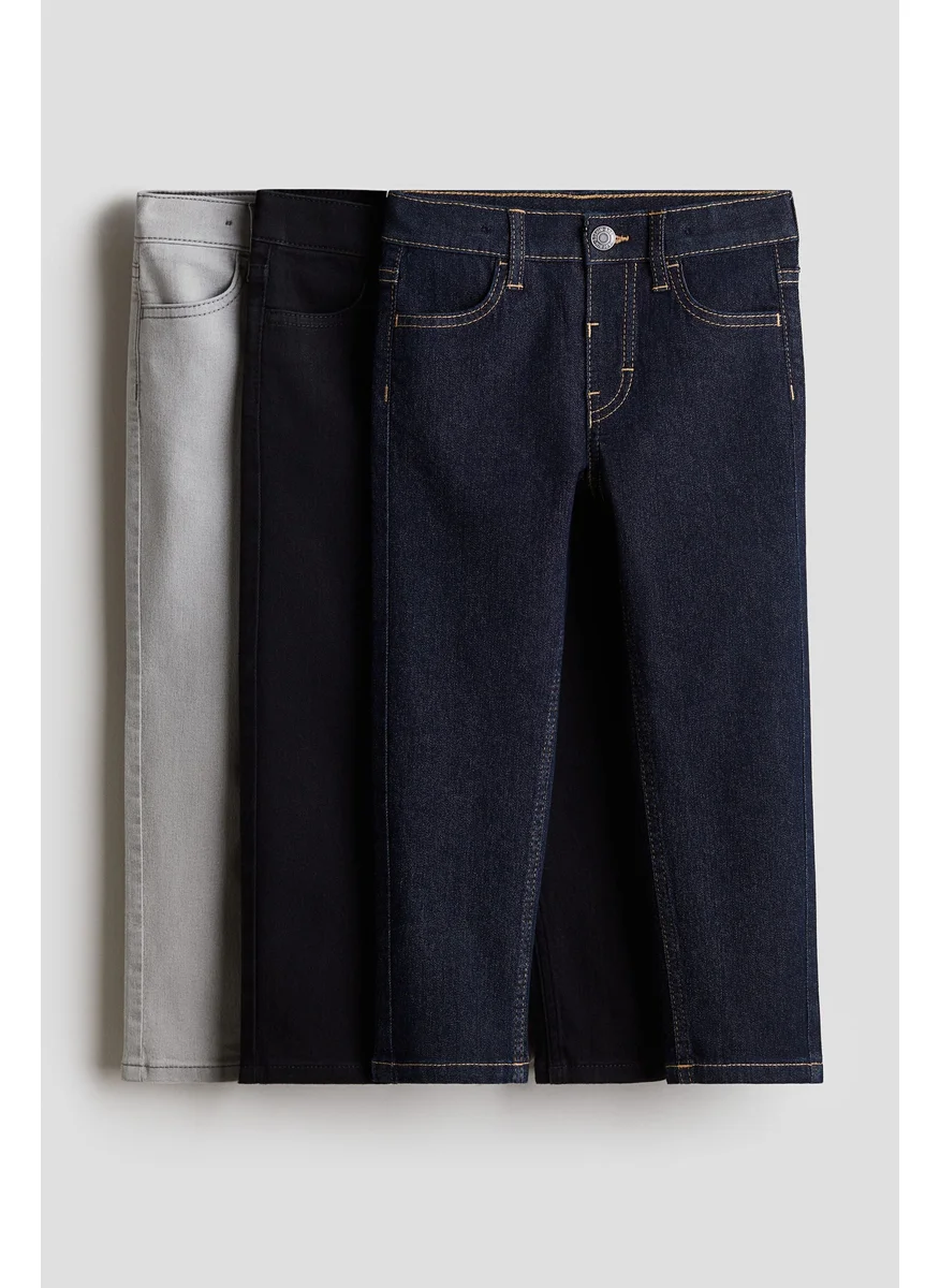 H&M 3-Pack Comfort Stretch Slim Fit Jeans