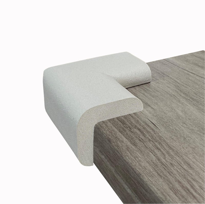 KidKusion 4- Piece Safety Corner Cushion; 4 Pack Off White; Child Proofing Corner Guard; Made in USA; Child Safety, Home Furniture Safety Bumper, Baby Proof Table Protector - Image 3