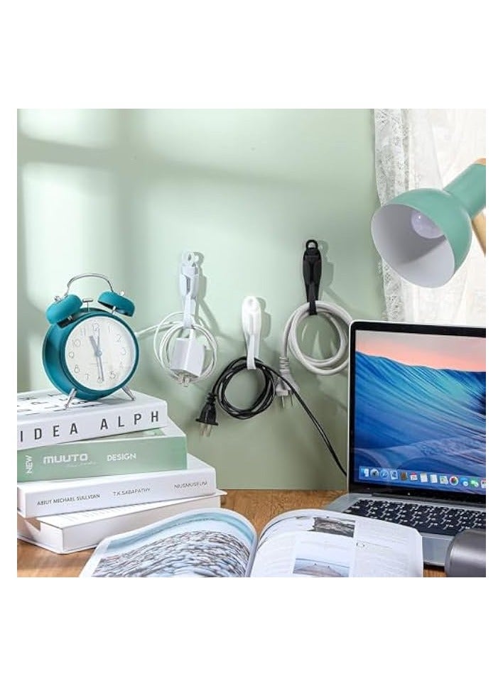 PROMASS 4 Pcs Cord Bundlers Cord Organizer for Appliances, Self Adhesive Kitchen Appliance Cord Wrapper, Sticky Silicone Cord Holder Cable Organizer for Data Cable, Air Fryer, Toaster (4 Pcs, Grey) - Image 2