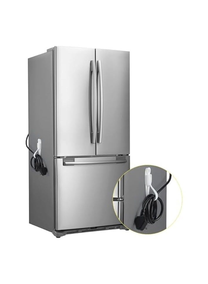 PROMASS 4 Pcs Cord Bundlers Cord Organizer for Appliances, Self Adhesive Kitchen Appliance Cord Wrapper, Sticky Silicone Cord Holder Cable Organizer for Data Cable, Air Fryer, Toaster (4 Pcs, Grey) - Image 5