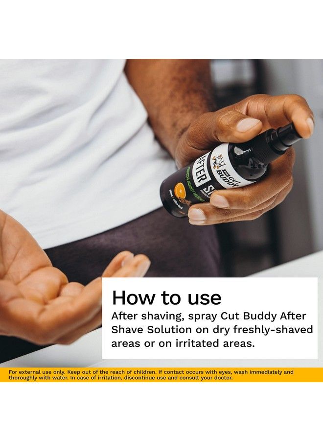 The Cut Buddy After Shave Spray Helps With Ingrown Hairs And Irritation Citrus + Willow Bark Scent As Seen On Shark Tank 3.4 Fl Oz  - Image 4