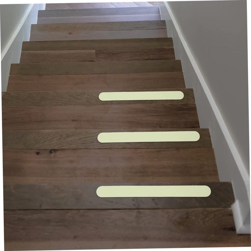 Uonlytech 24PCS Luminous Anti-Slip Tape for Stairs and Bathtubs Reflective Waterproof Non-Skid Strips Safety Decals for Indoor/Outdoor Use - Image 4