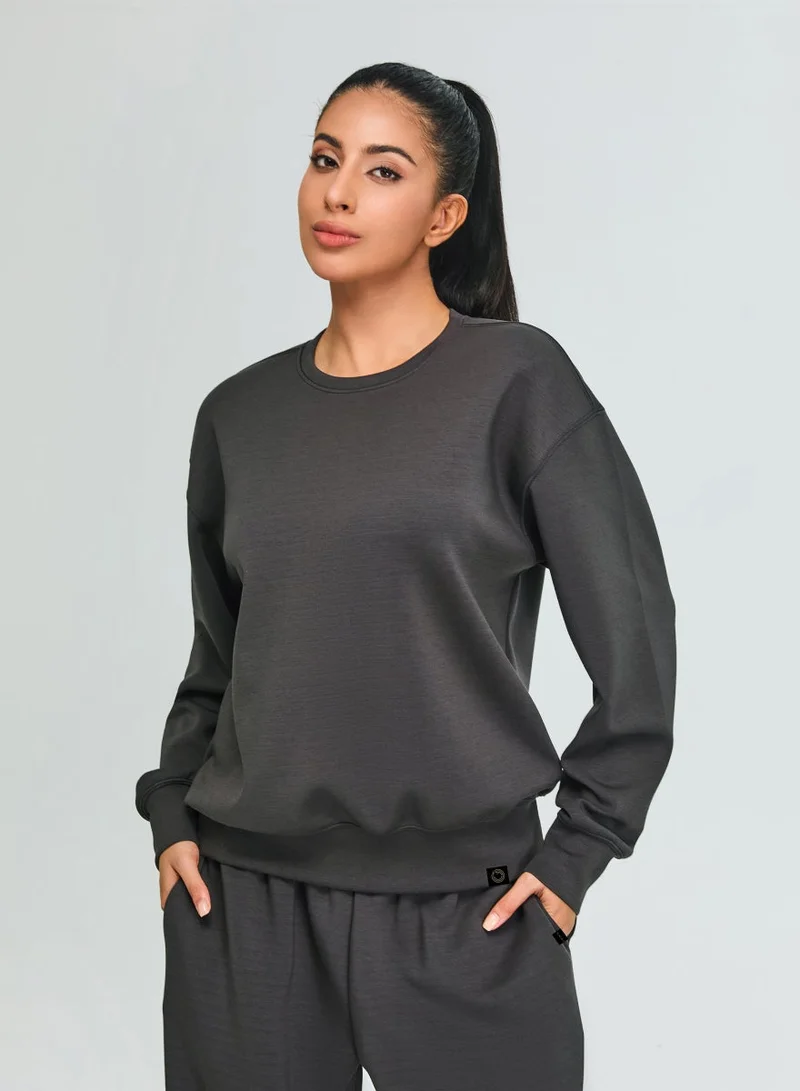 Kawn.yoga Gravel Grey Light Sweatshirt for Women | Best Price UAE