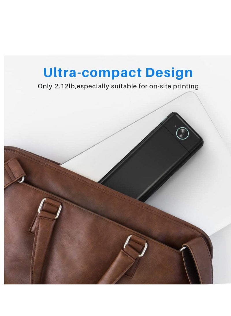 phomemo M08F A4 Portable Thermal Printer, Supports 8.26"x11.69" A4 Thermal Paper, Wireless Mobile Travel Printers for Car & Office, Bluetooth Printer Compatible with Android and iOS Phone & Laptop - Image 4