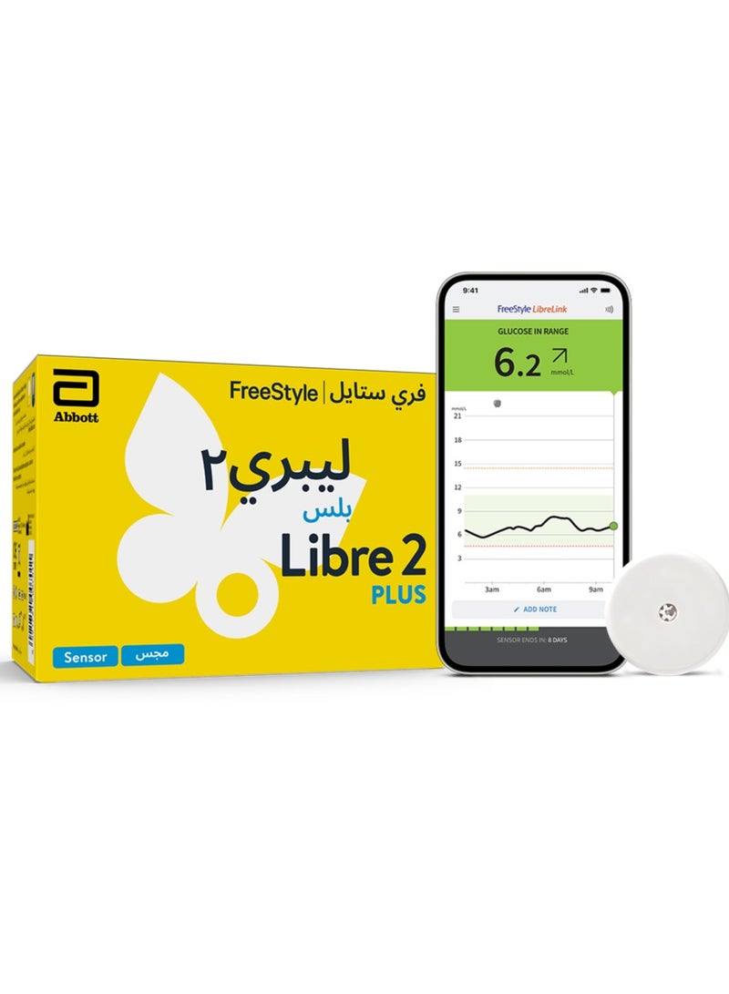 أبوت مستشعر (مجس) فري ستايل ليبري 2 بلس نظام فلاش لمراقبة وقياس السكر بدون وخز  - Image 1