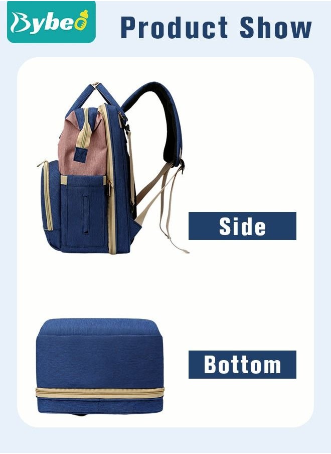 Bybeo - 2024 New Style Baby Diaper Bag Backpack, Multifunction Diapers Changing Station for Boys Girls Outdoor and Travel, Infant Shower Gifts, Large Capacity, 900d Oxford, USB Port - Image 1