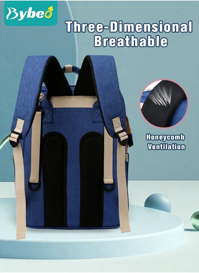 Bybeo - 2024 New Style Baby Diaper Bag Backpack, Multifunction Diapers Changing Station for Boys Girls Outdoor and Travel, Infant Shower Gifts, Large Capacity, 900d Oxford, USB Port - Image 1