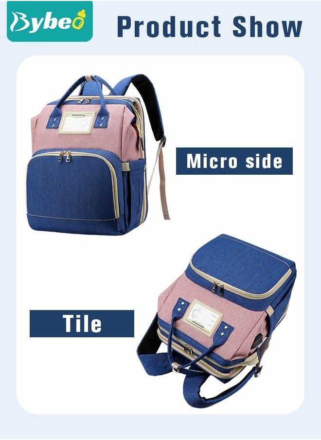 Bybeo - 2024 New Style Baby Diaper Bag Backpack, Multifunction Diapers Changing Station for Boys Girls Outdoor and Travel, Infant Shower Gifts, Large Capacity, 900d Oxford, USB Port - Image 1