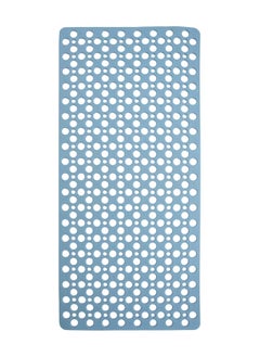 ORiTi Nonslip Bath Mat Soft TPE Bathtub Mat with Suction Cups and Drain Holes for Kids and Adults - Machine Washable Bathroom Bath Tub or Shower Mat - 89 x 40cm./ 35 x 16 inch (Blue)  - Image 1