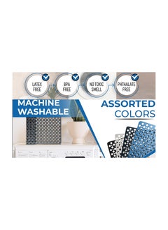 ORiTi Nonslip Bath Mat Soft TPE Bathtub Mat with Suction Cups and Drain Holes for Kids and Adults - Machine Washable Bathroom Bath Tub or Shower Mat - 89 x 40cm./ 35 x 16 inch (Blue)  - Image 4