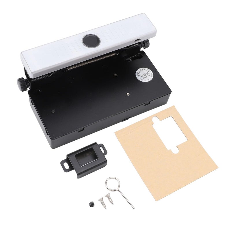 Fingerprint Cabinet Lock Smart Biometric Drawer Lock Black ABS Material Easy Installation - Image 2
