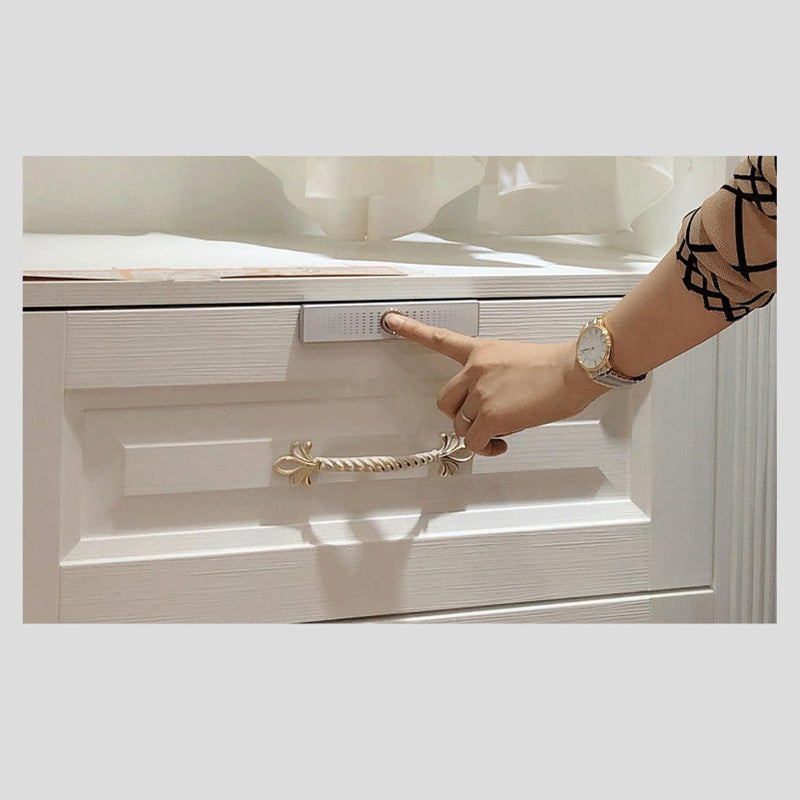 Fingerprint Cabinet Lock Smart Biometric Drawer Lock Black ABS Material Easy Installation - Image 3