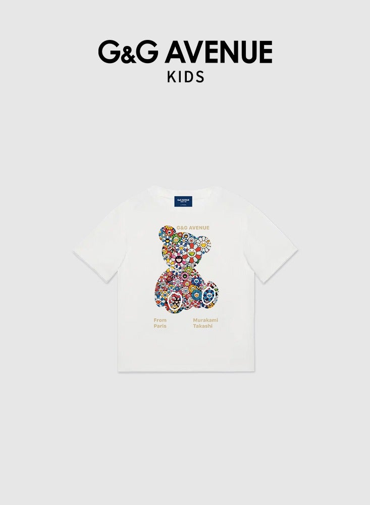 G&G AVENUE Kids T Shirts  Short Sleeve Striped T Shirt Cotton Tees for Boys or Girls Size 3-12 Years  - Image 2
