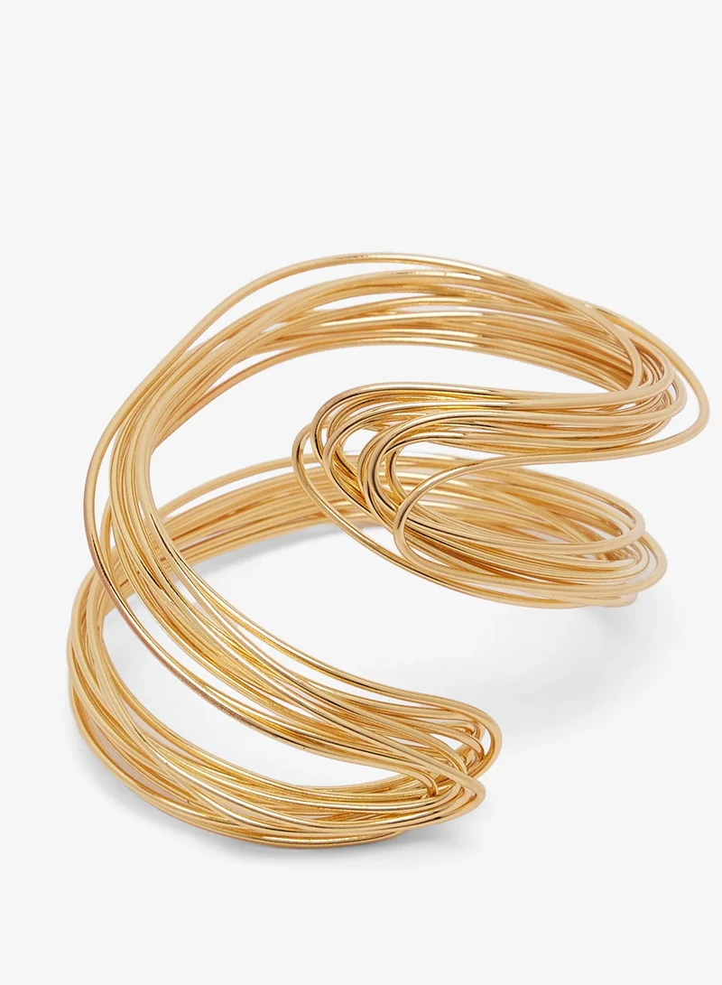 ايلا سوار معدني ذهبي