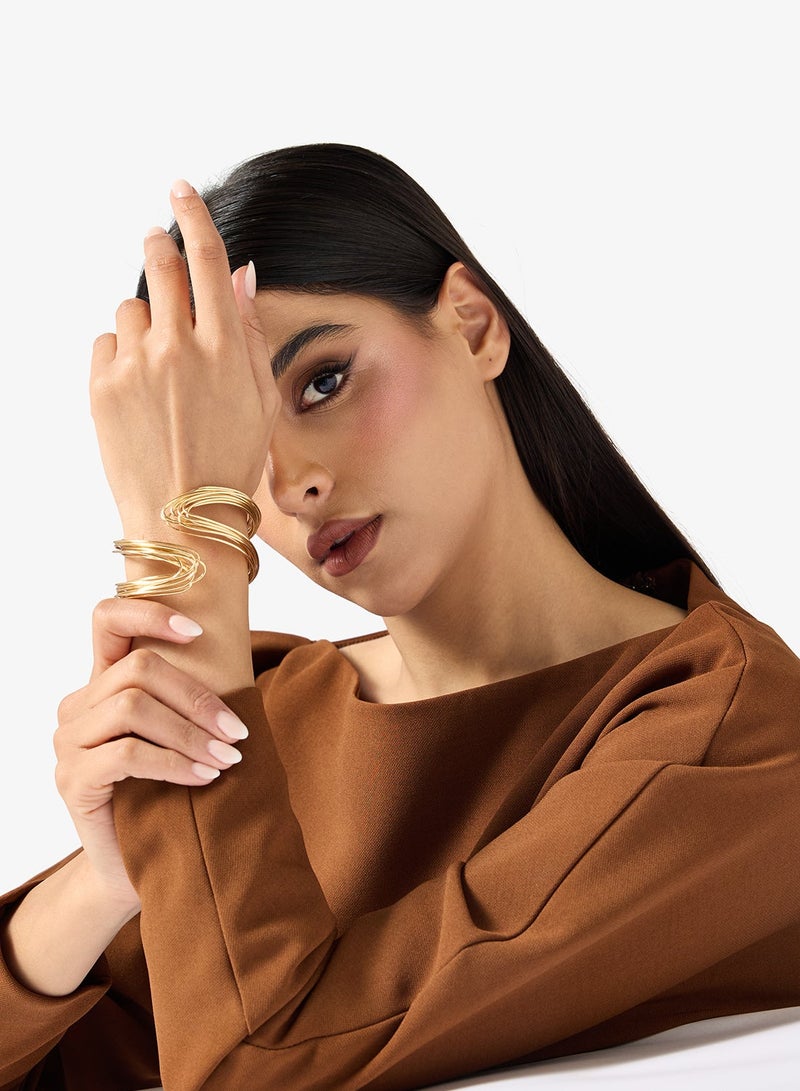 ايلا سوار معدني ذهبي - Image 1