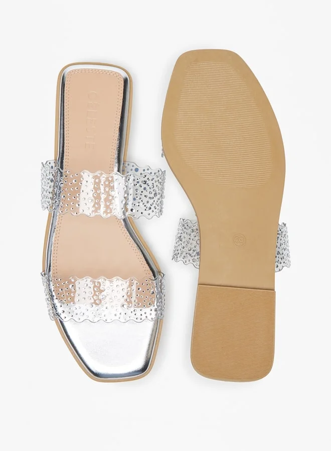 Celeste Women's Embellished Slip-On Flat Sandals