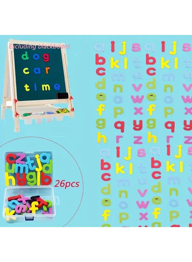Magnetic Letters And Numbers Set 26pcs Lowercase Mixed Color For Classroom Home Learning - Image 1