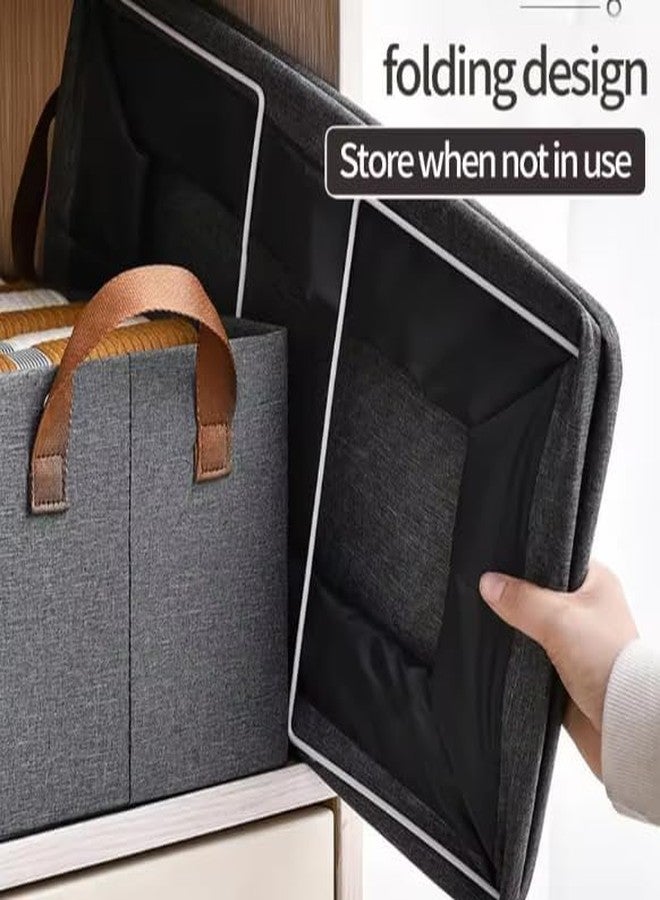 MOBDESK wardrobe organizer for storage cloth organisers box clothes organiser Storage Box with Handles Shelf Basket Clothing organizers Shirts, Jeans, Sweater in cupboard storage organizer(pack of 1) - Image 3