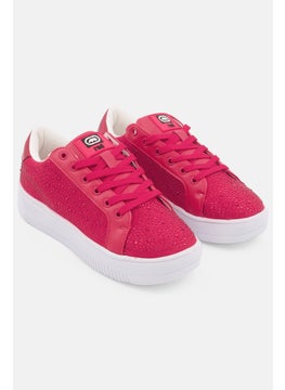 Women Amelia  Embellished Lace Up Shoes, Red