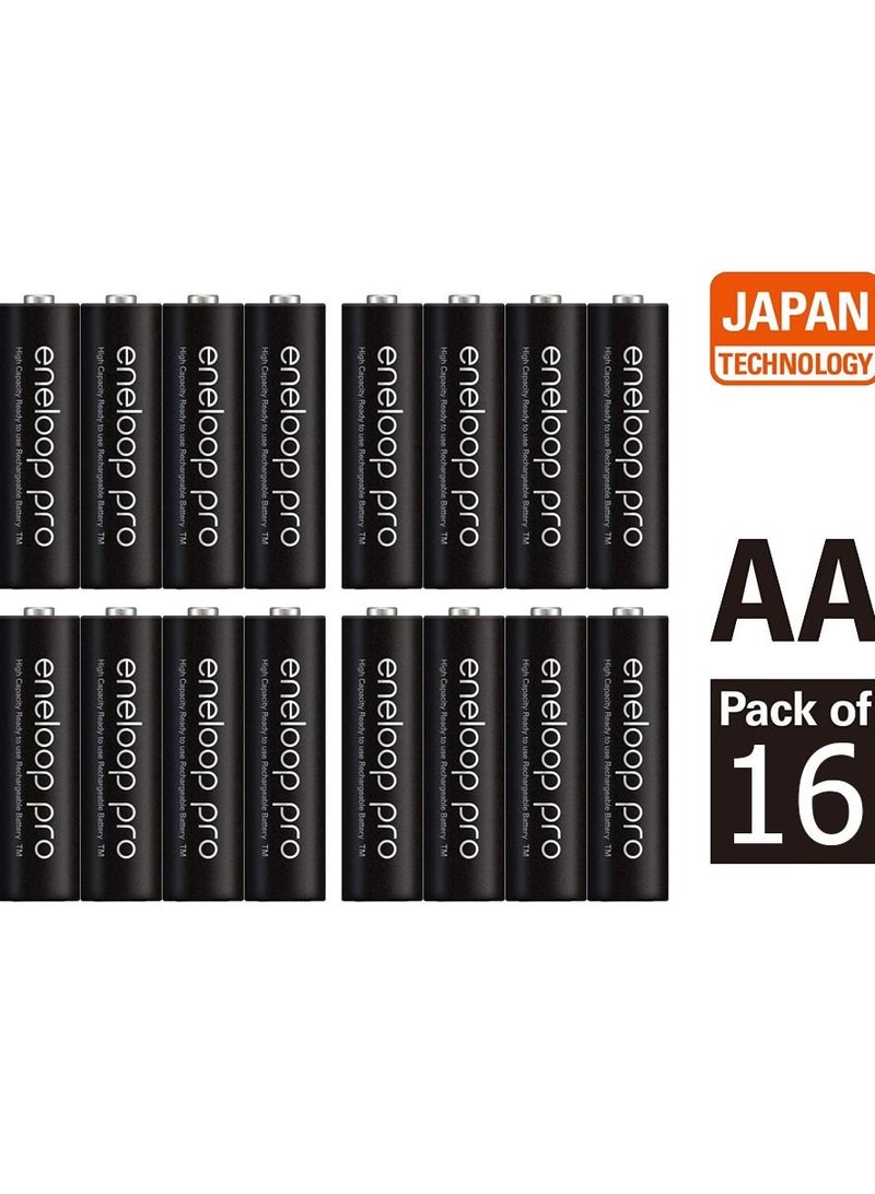 Panasonic Eneloop Pro AA Pre-Charged Rechargeable Batteries, Pack of 16 - Image 2