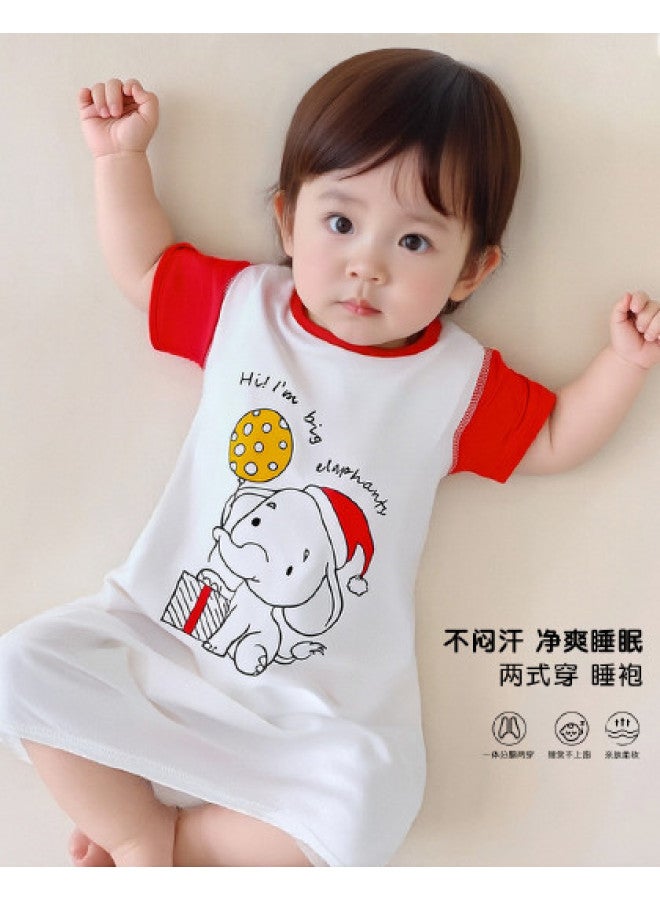 Bornbay baby Summer Nightgown Infant Sleeping Gown Lightweight Cute Printed Unisex Baby Air-conditioning Clothes - Image 1