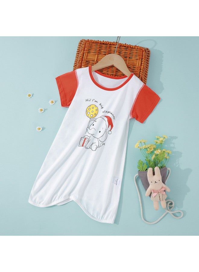 Bornbay baby Summer Nightgown Infant Sleeping Gown Lightweight Cute Printed Unisex Baby Air-conditioning Clothes - Image 5
