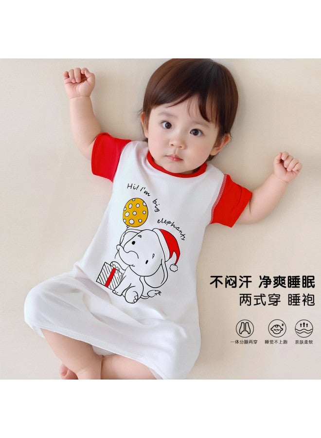 Bornbay baby Summer Nightgown Infant Sleeping Gown Lightweight Cute Printed Unisex Baby Air-conditioning Clothes - Image 2