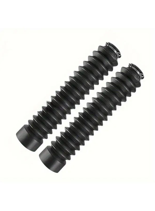 Motorcycle Electric Vehicle Shock Absorption Dust Boot 16 Sections 260 30mm Black - Image 2