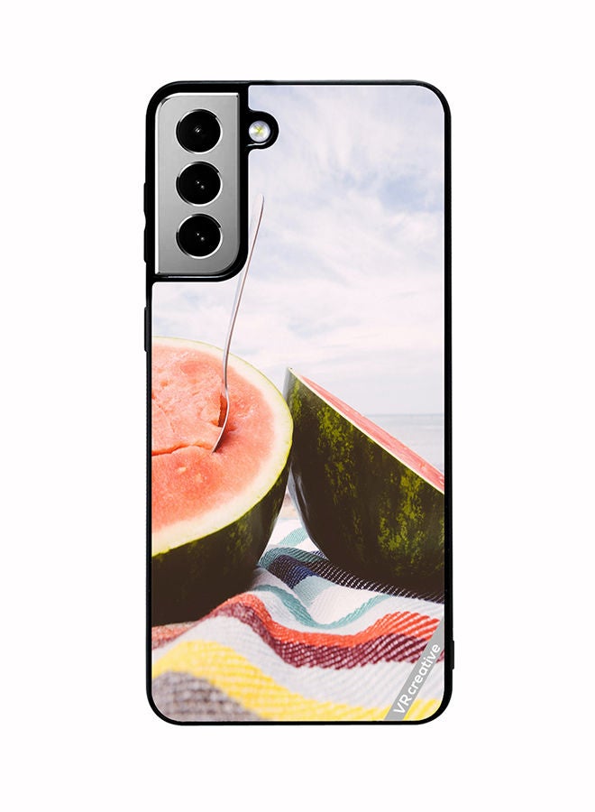 VR CREATIVE Protective Case Cover For Samsung Galaxy S21 FE 5G Melonade Design Multicolour - Image 1