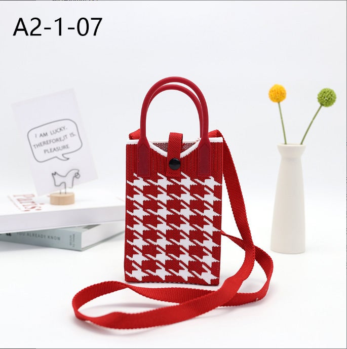 2025 Internet Popular Knitted Bag Flying Woven Bag Tote Bag Korean New Hand Bag Large Capacity Female Student Shopping Bag Factory - Image 1