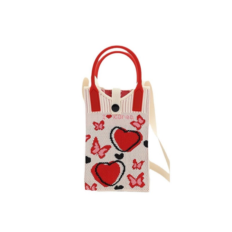 2025 Internet Popular Knitted Bag Flying Woven Bag Tote Bag Korean New Hand Bag Large Capacity Female Student Shopping Bag Factory - Image 5