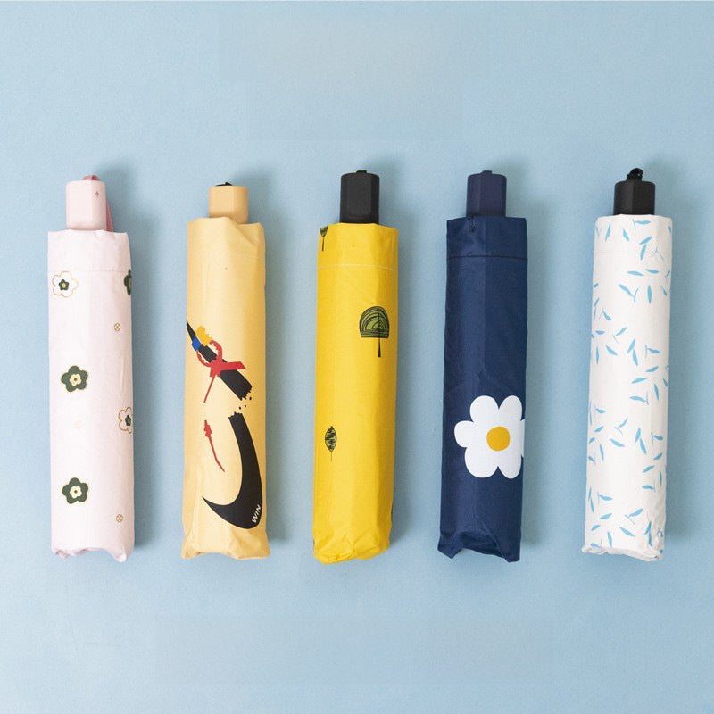 Automatic Cartoon Kids Umbrella Reflective Manual nine-in-one version (special offer processing random delivery)