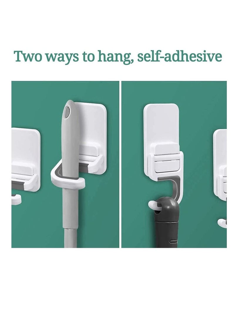 Y&D Broom Holder, Mop 3PCS Self Adhesive No Drilling Super Anti-Slip Dustpan Hanger for Home, Kitchen, Garden, Garage Storage, Organization Your Kitchen Wardro - Image 5