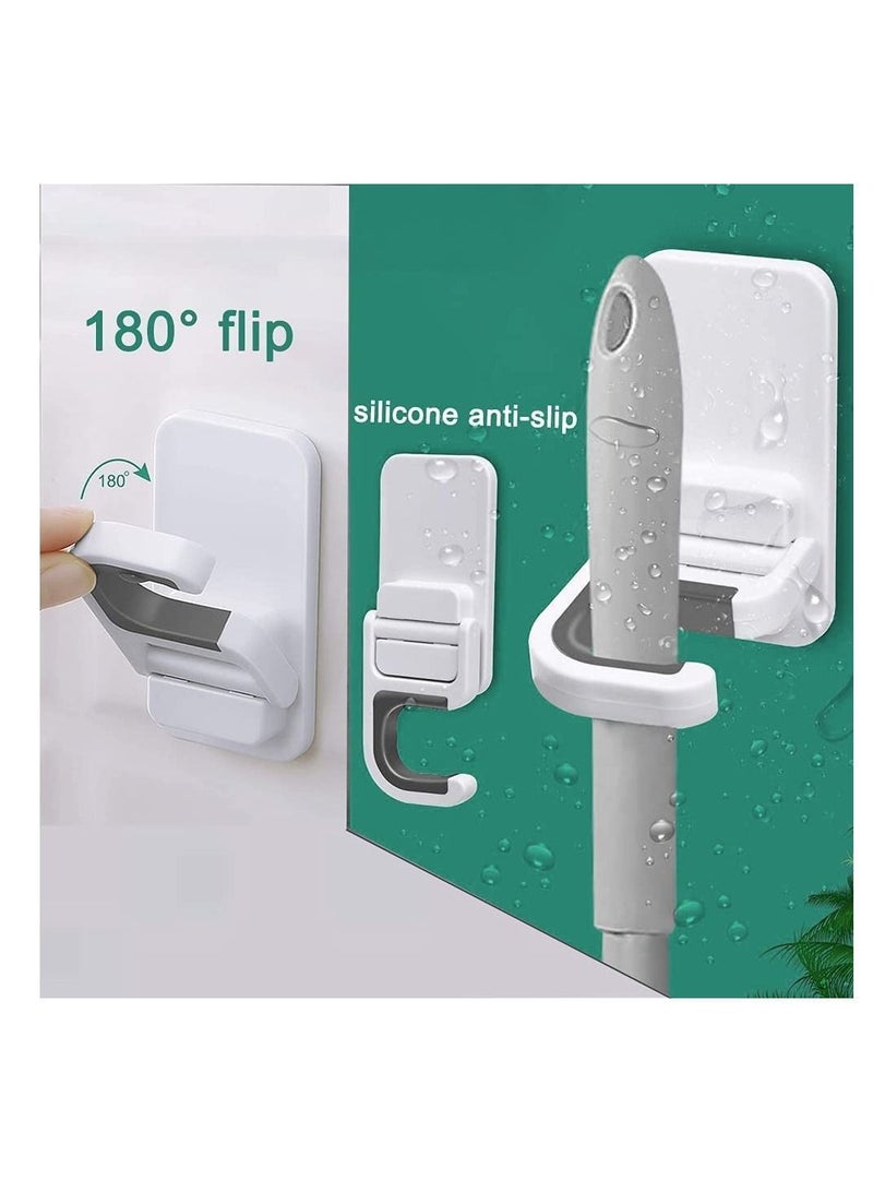Y&D Broom Holder, Mop 3PCS Self Adhesive No Drilling Super Anti-Slip Dustpan Hanger for Home, Kitchen, Garden, Garage Storage, Organization Your Kitchen Wardro - Image 3