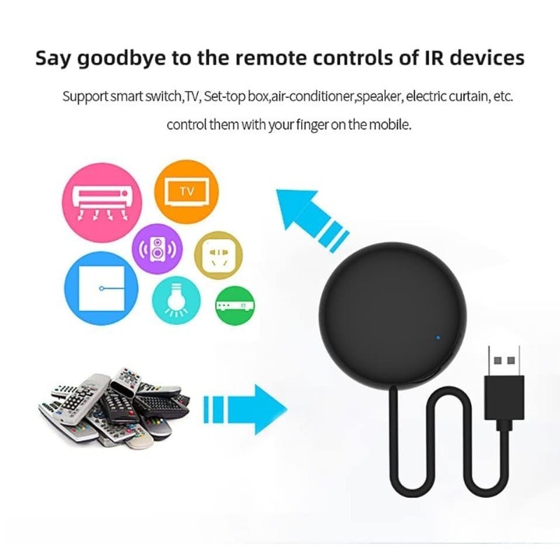 جهاز تحكم عن بعد ذكي Wi-Fi ي IR للتحكم في المنزل الذكي عن بعد عبر الأشعة تحت الحمراء، جهاز تحكم عن بعد شامل لمعظم الأجهزة، متوافق مع تويا، للتحكم في مكيف الهواء والتلفزيون، يعمل بواسطة أمازون أليكسا وجوجل هوم، للتحكم الصوتي 1 - Image 4