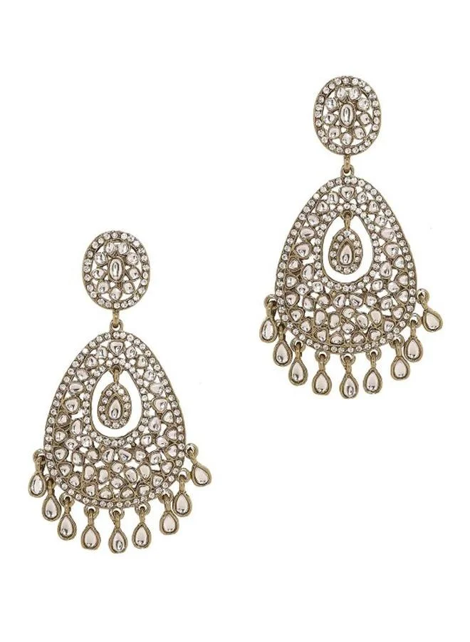 Priyaasi Brass Women Brass Earrings with pattern and secured with Post and Back closure and styled in ideal for Ethnic moments — perfect for fashion-forward occasions.