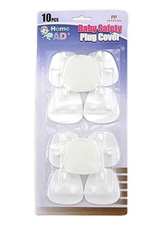Home Pro Home Pro Home Ad+ Baby Safety Plug Cover 10-Pieces, White  - Image 2