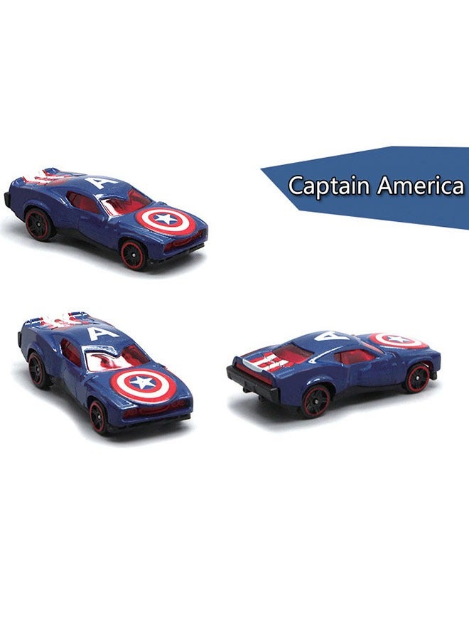ZVEV 6-Pack Marvel Avengers Series Alloy Toy Car, Superhero Concept Car Model, Simulation Model Car Racing Car Toys for Children Gift Collectible - Image 4