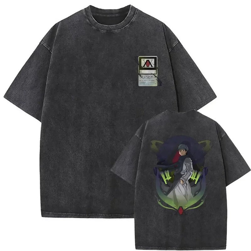 Washed Vintage Anime Hunter X Hunter Gon Freecss Killua Zold - Image 1