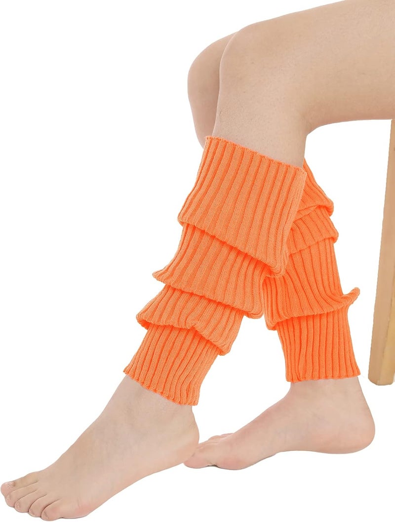 Sarfel Leg Warmers for Women 80s Ribbed Knit Leg Warmer Custume Womens Leg Warmers Sports Party Accessories - Image 4